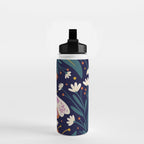 Folk Moth - orange and cream Water Bottle Gallery Image 2