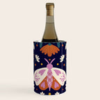 Folk Moth - orange and cream Wine Chiller Gallery Image 1