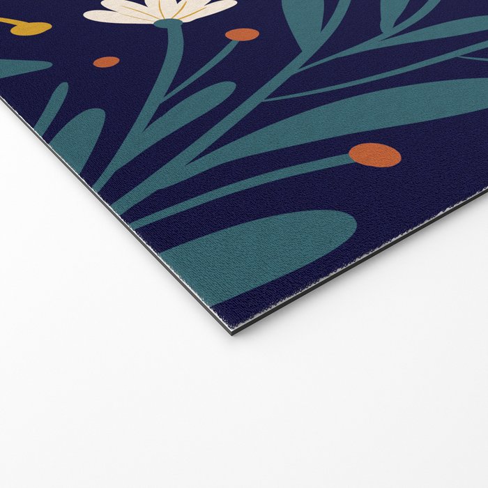 Folk Moth - orange and cream Welcome Mat Gallery Image 2