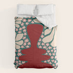 Happy Retro flower vase 1 Comforter Gallery Image 6