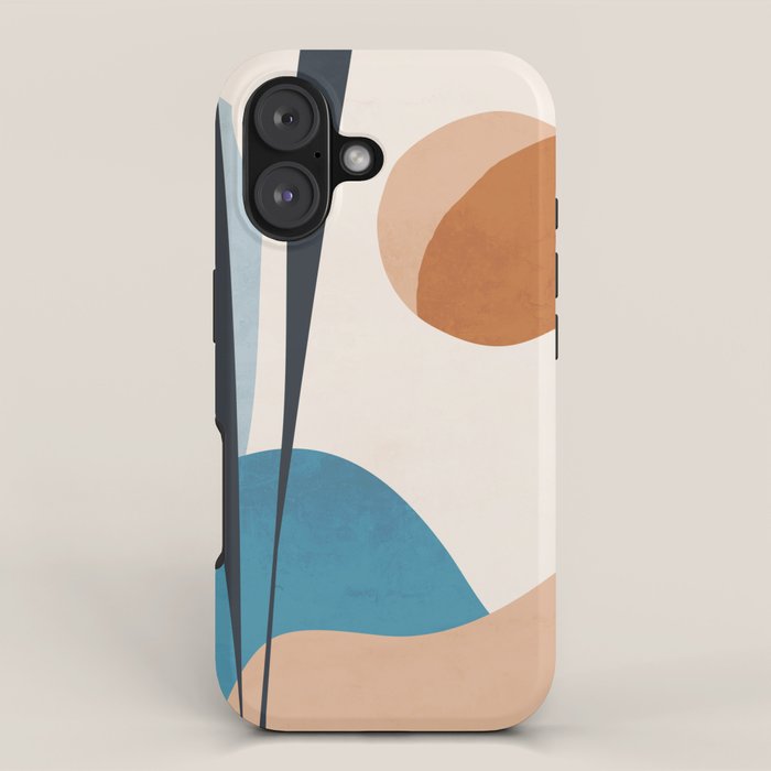 Minimal Abstract Art Landscape 10 iPhone Case Gallery Image 1