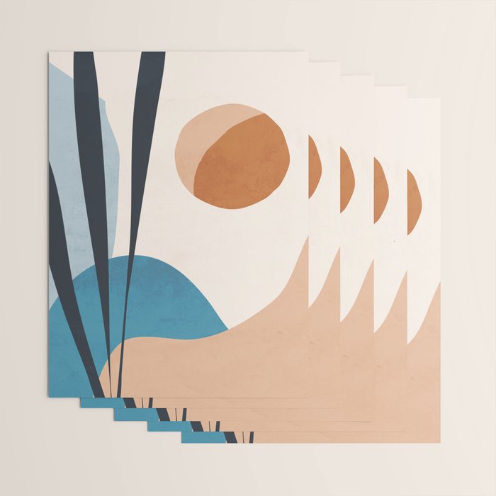 Minimal Abstract Art Landscape 10 Wrapping Paper Gallery Image 3