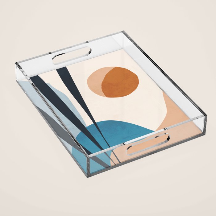 Minimal Abstract Art Landscape 10 Acrylic Tray Gallery Image 1