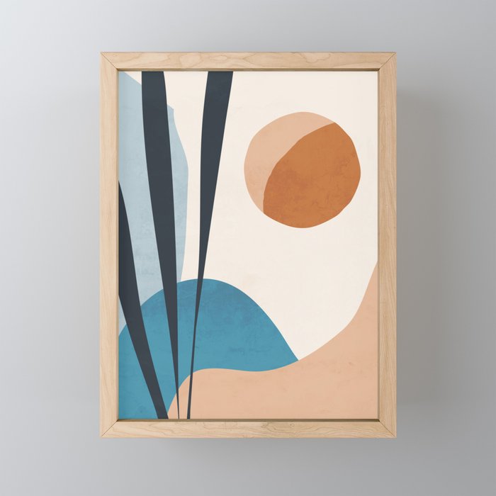 Minimal Abstract Art Landscape 10 Mini Art Print Gallery Image 1