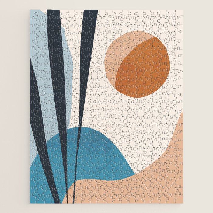 Minimal Abstract Art Landscape 10 Jigsaw Puzzle Gallery Image 1