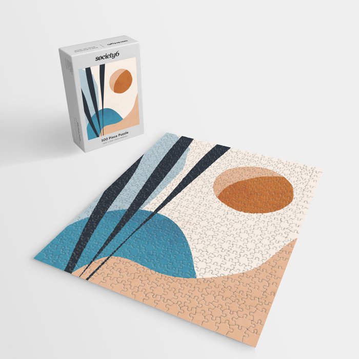 Minimal Abstract Art Landscape 10 Jigsaw Puzzle Gallery Image 2