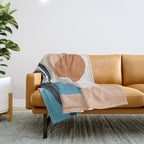 Minimal Abstract Art Landscape 10 Throw Blanket Gallery Image 1