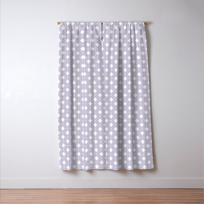 Vintage Stars II Lilac Window Curtain Gallery Image 3