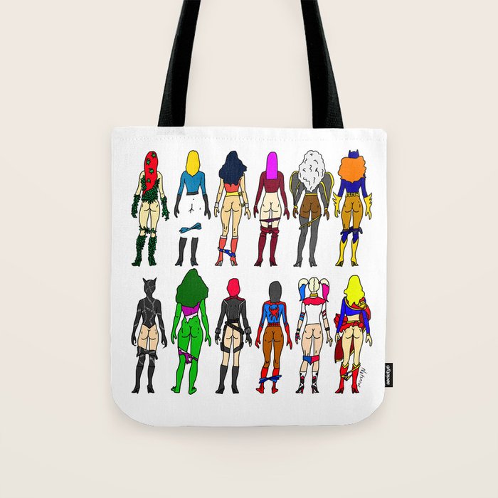 Superhero Butts - Girls Superheroine Butts LV Tote Bag Gallery Image 1
