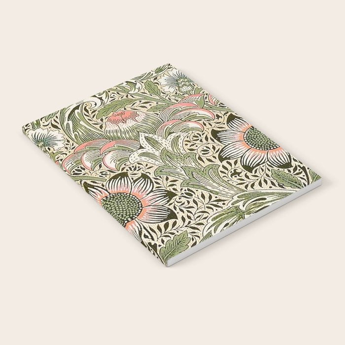 William Morris Corncockle Floral Notebook Gallery Image 1