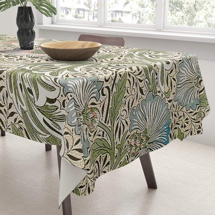 William Morris Corncockle Floral Tablecloth Gallery Image 3