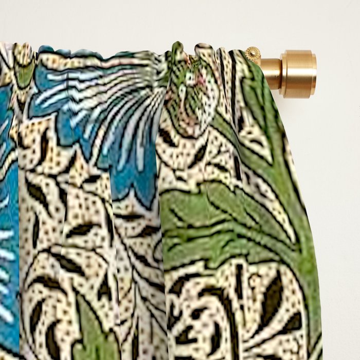 William Morris Corncockle Floral Window Curtain Gallery Image 2