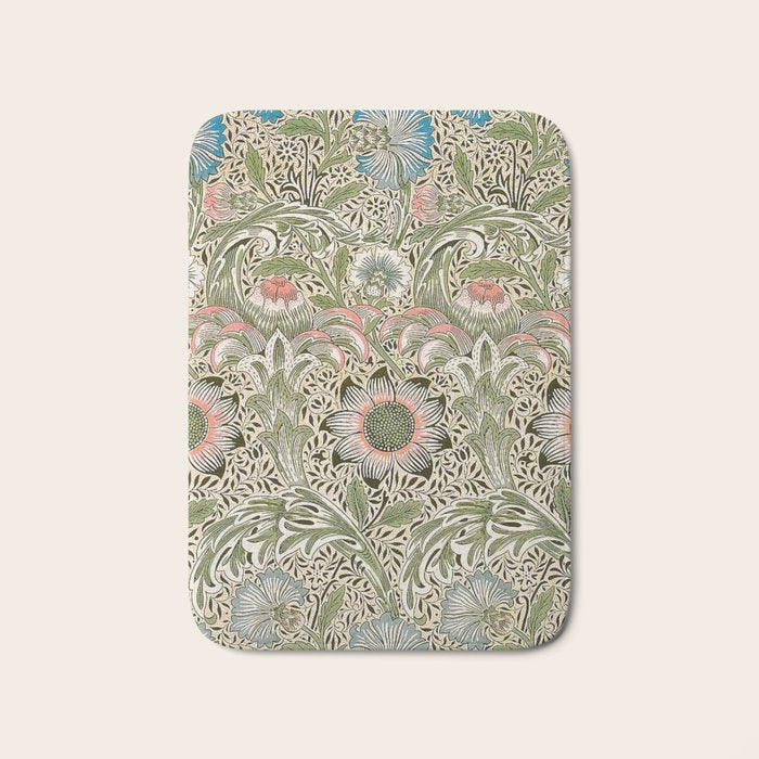 William Morris Corncockle Floral Bath Mat Gallery Image 1