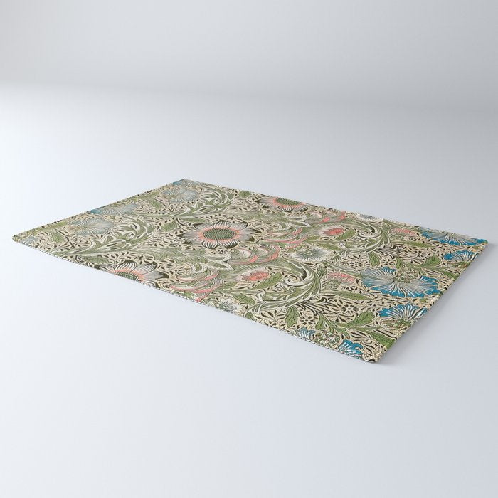 William Morris Corncockle Floral Rug Gallery Image 3