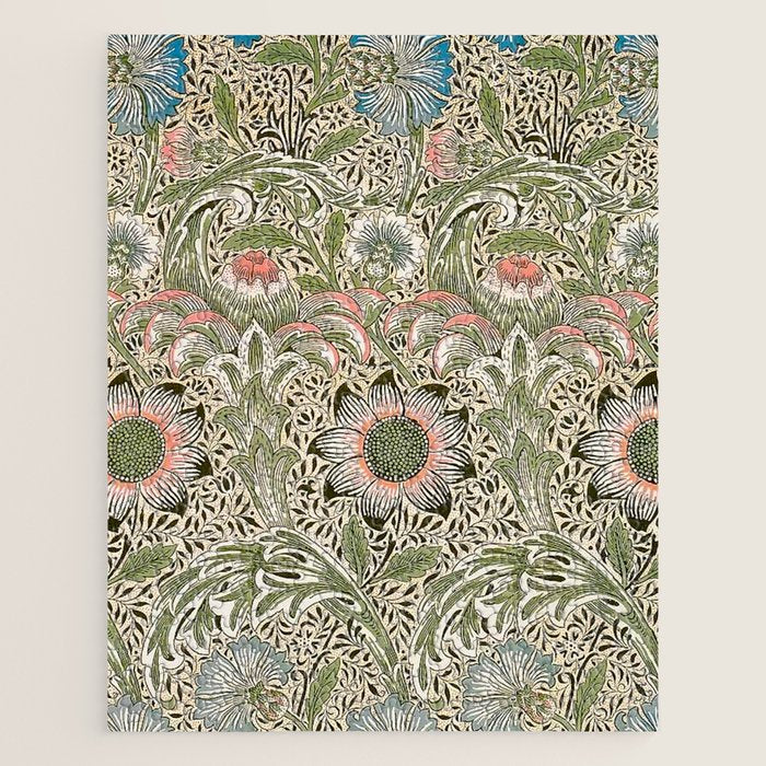 William Morris Corncockle Floral Jigsaw Puzzle Gallery Image 1