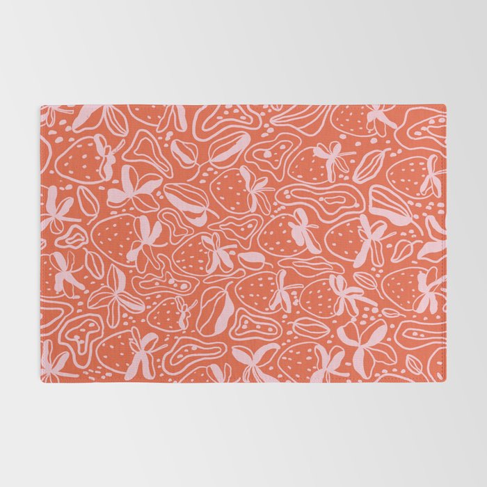 Red and pink strawberries Rug Gallery Image 2