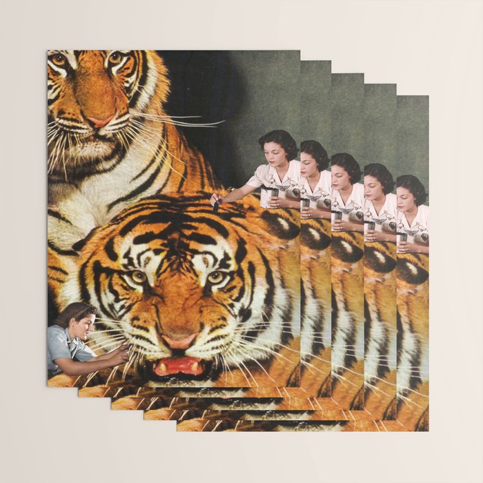 The Making of a Tiger Wrapping Paper Gallery Image 3