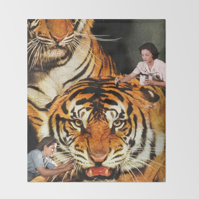 The Making of a Tiger Throw Blanket Gallery Image 2