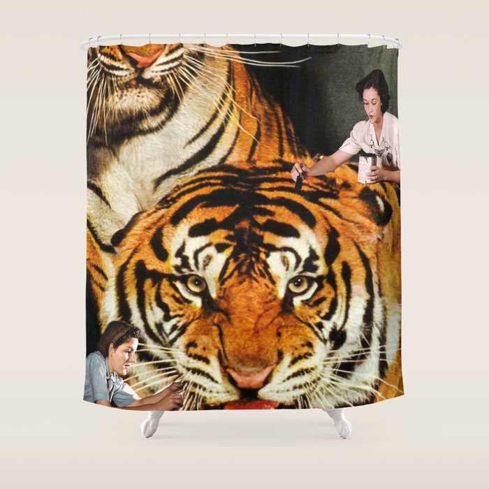 The Making of a Tiger Shower Curtain Gallery Image 1