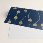 Heart Strings in Navy and Gold Wrapping Paper Gallery Image 2
