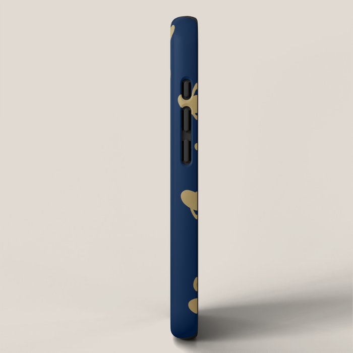 Heart Strings in Navy and Gold iPhone Case Gallery Image 2
