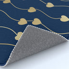 Heart Strings in Navy and Gold Rug Gallery Image 4