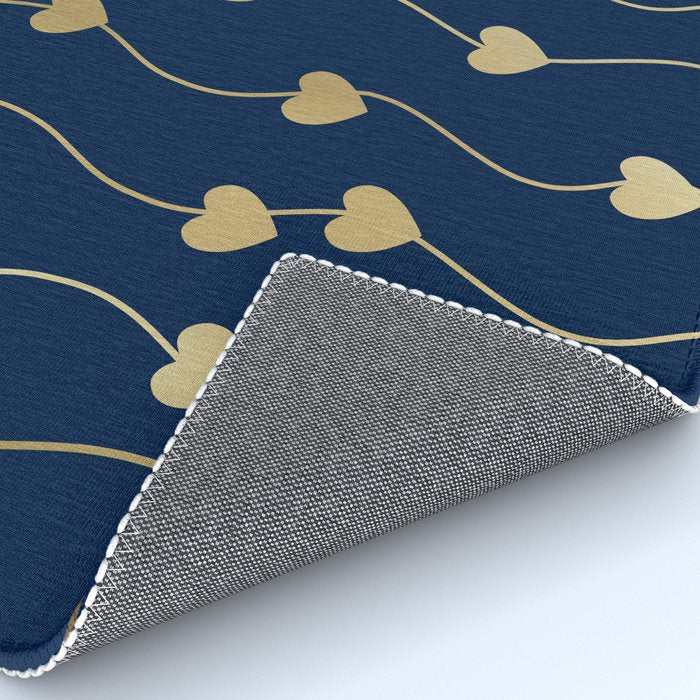 Heart Strings in Navy and Gold Rug Gallery Image 4