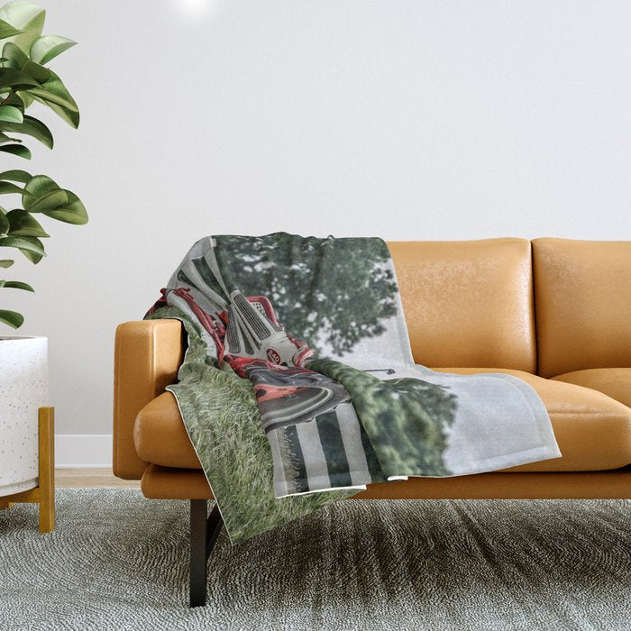 International Harvester Farmall 240 Red Tractor McCormick Deering Throw Blanket Gallery Image 1
