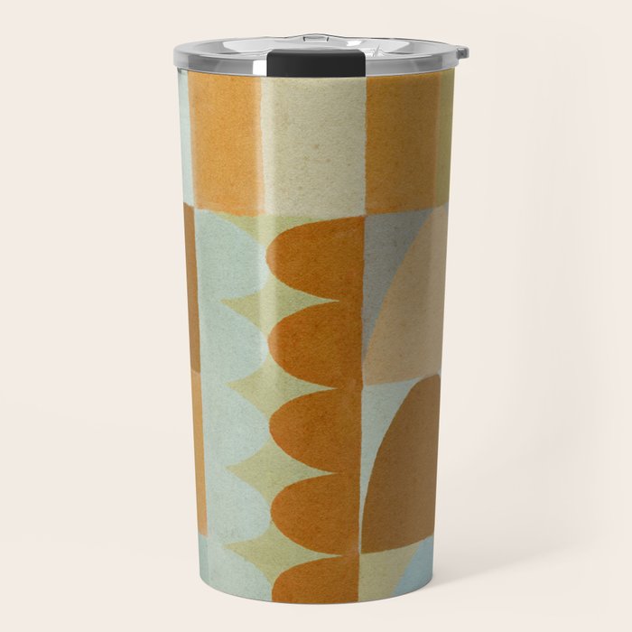 Geometric Shapes & Colors #2 Travel Mug Gallery Image 1
