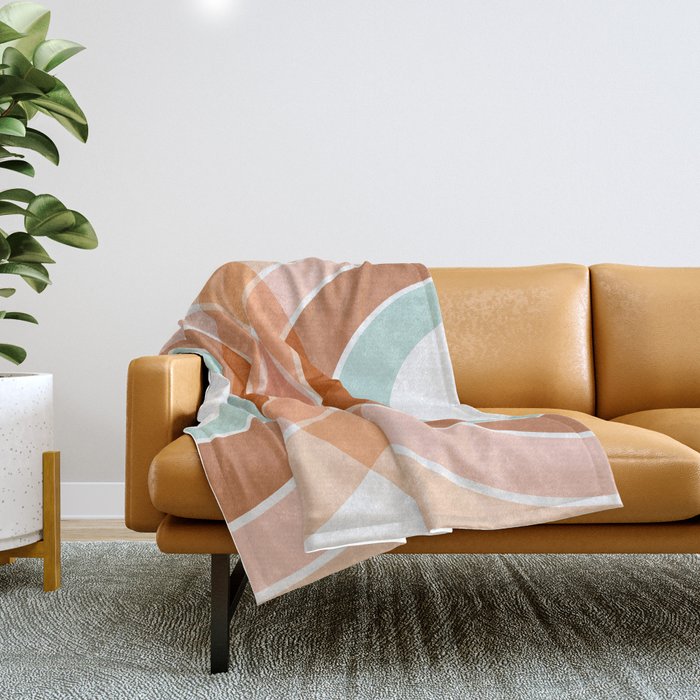 Rainbow reflection Throw Blanket Gallery Image 1