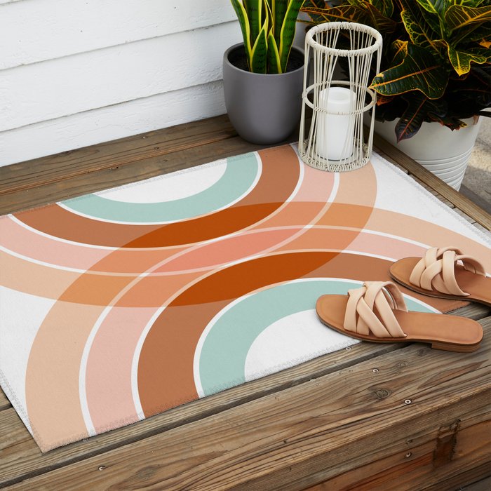 Rainbow reflection Outdoor Rug Gallery Image 2