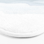 Indigo Abstract Watercolor Mountains Bath Mat Gallery Image 3