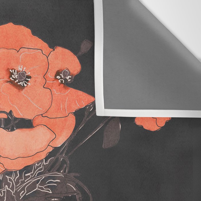 POPPY BOUQUET 2 Wall Tapestry Gallery Image 3