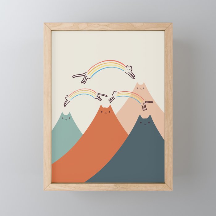 Cat Landscape 101 Mini Art Print Gallery Image 1