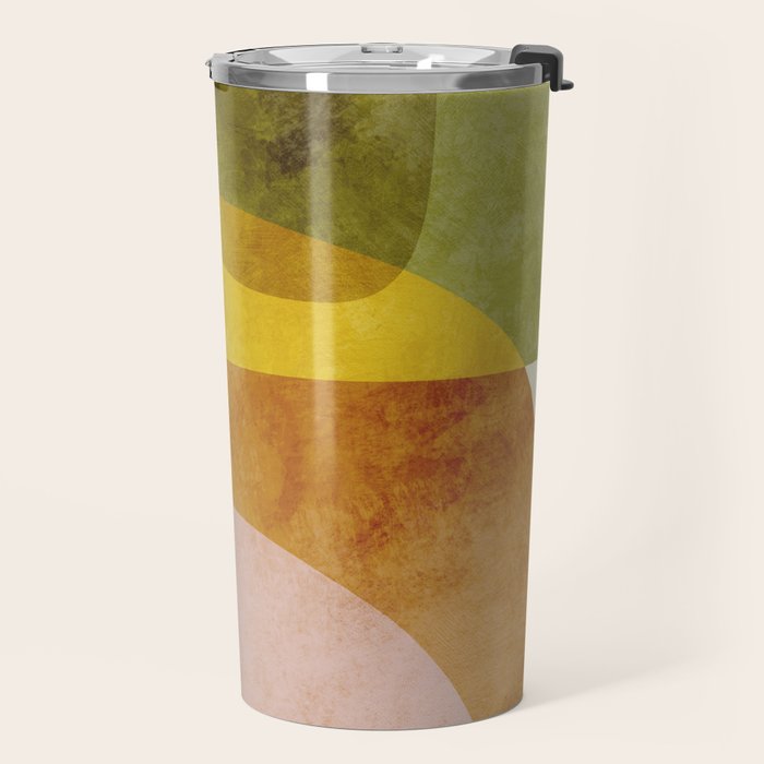organic shapes boho nature abstract 3 Travel Mug Gallery Image 2