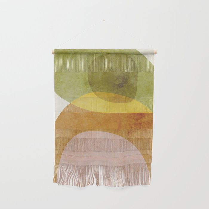 organic shapes boho nature abstract 3 Wall Hanging Gallery Image 1