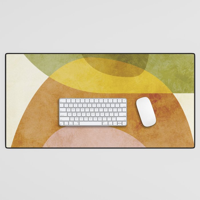 organic shapes boho nature abstract 3 Desk Mat Gallery Image 1