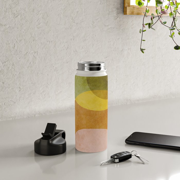 organic shapes boho nature abstract 3 Water Bottle Gallery Image 4
