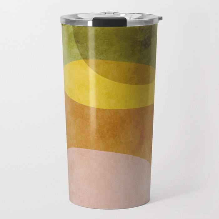 organic shapes boho nature abstract 3 Travel Mug Gallery Image 1