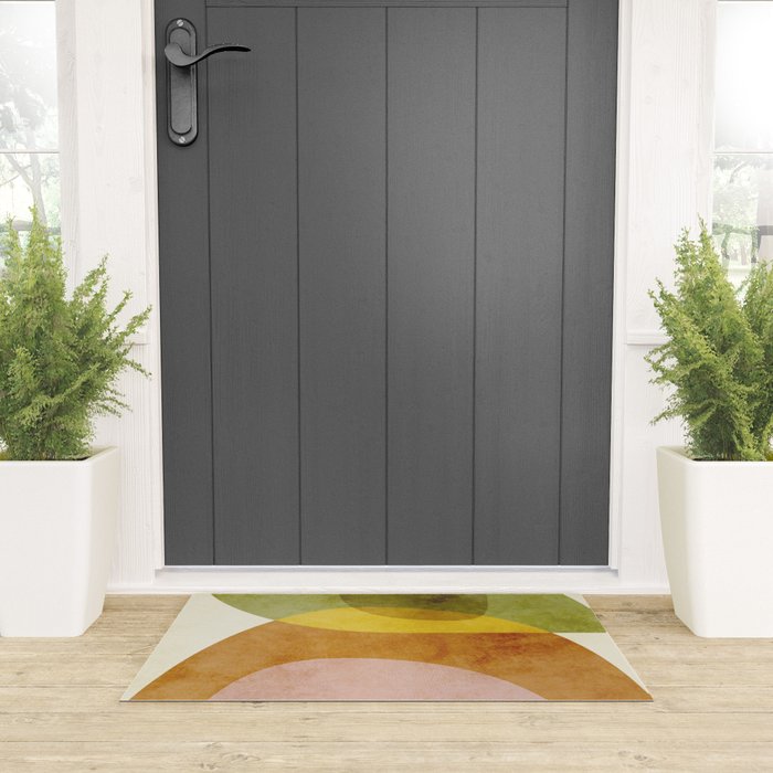 organic shapes boho nature abstract 3 Welcome Mat Gallery Image 3