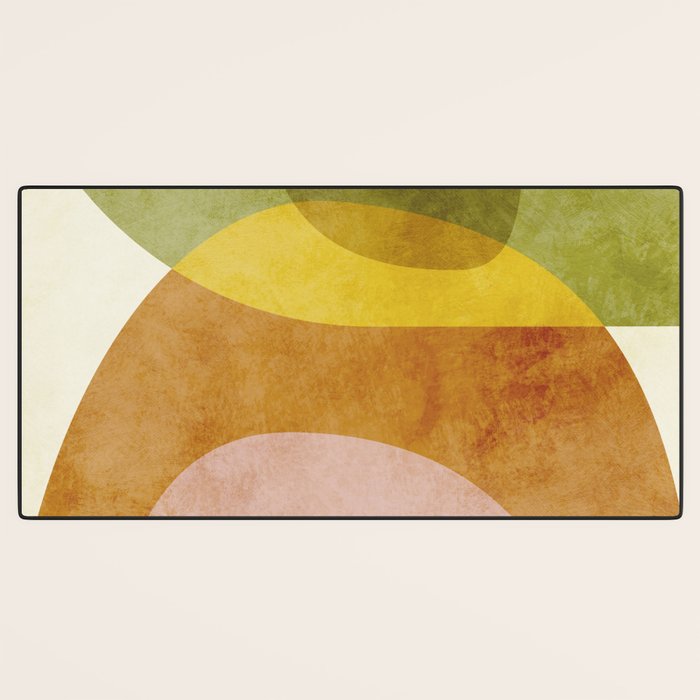 organic shapes boho nature abstract 3 Desk Mat Gallery Image 3