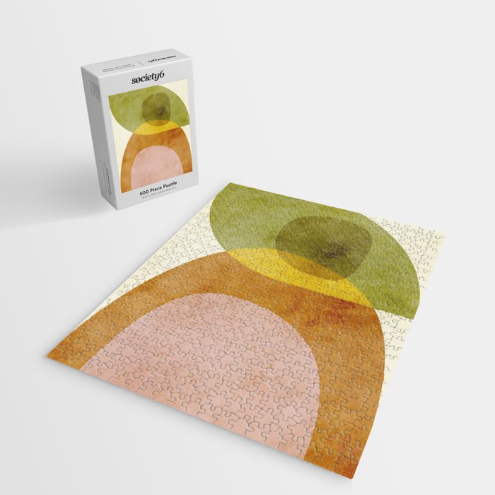 organic shapes boho nature abstract 3 Jigsaw Puzzle Gallery Image 2