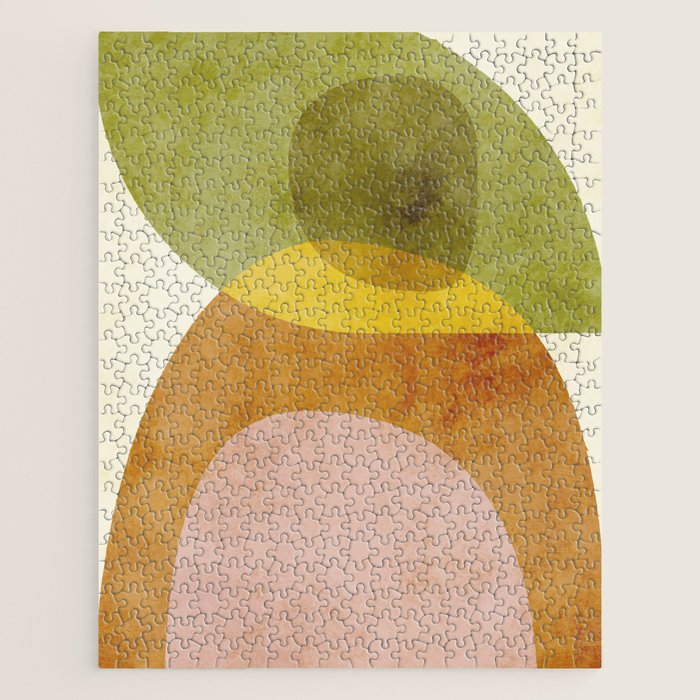 organic shapes boho nature abstract 3 Jigsaw Puzzle Gallery Image 1