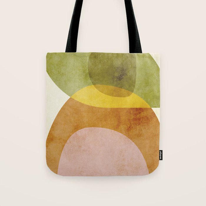 organic shapes boho nature abstract 3 Tote Bag Gallery Image 1
