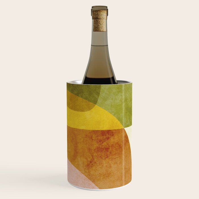 organic shapes boho nature abstract 3 Wine Chiller Gallery Image 3