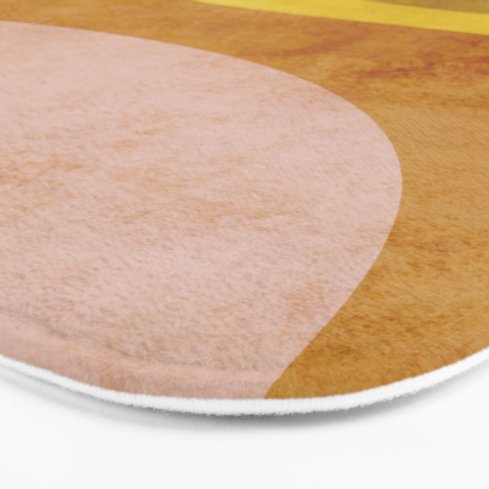 organic shapes boho nature abstract 3 Bath Mat Gallery Image 3