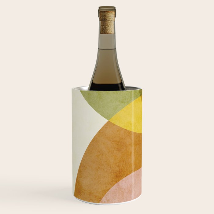 organic shapes boho nature abstract 3 Wine Chiller Gallery Image 2