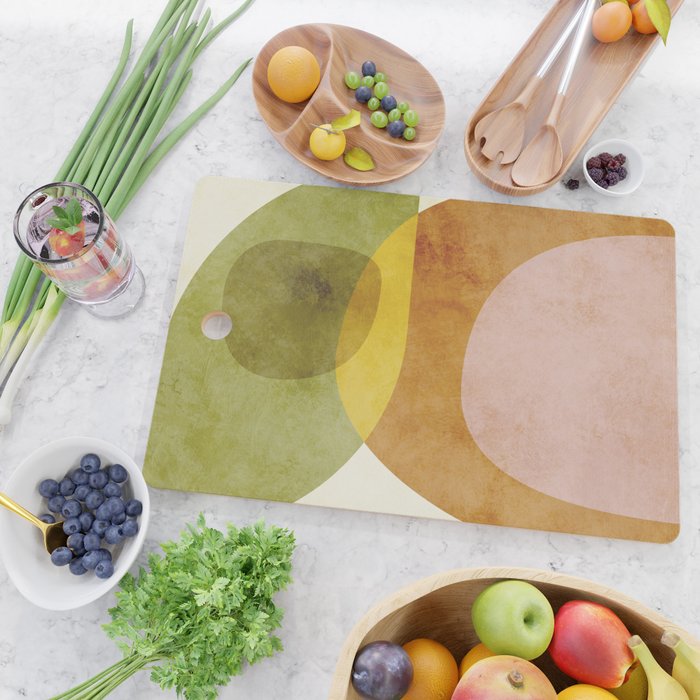 organic shapes boho nature abstract 3 Cutting Board Gallery Image 2