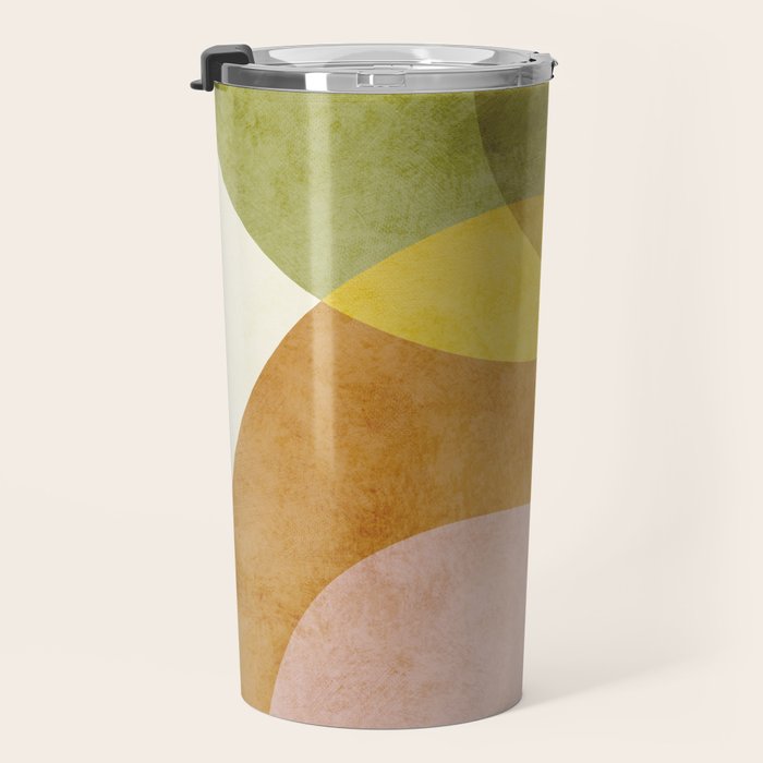 organic shapes boho nature abstract 3 Travel Mug Gallery Image 3