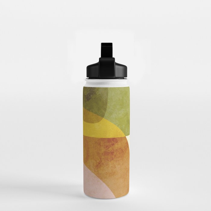 organic shapes boho nature abstract 3 Water Bottle Gallery Image 2
